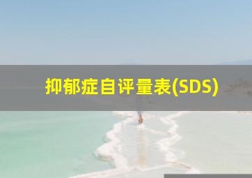 抑郁症自评量表(SDS)