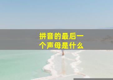 拼音的最后一个声母是什么