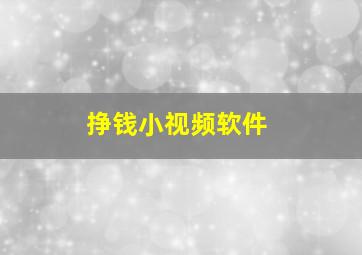 挣钱小视频软件