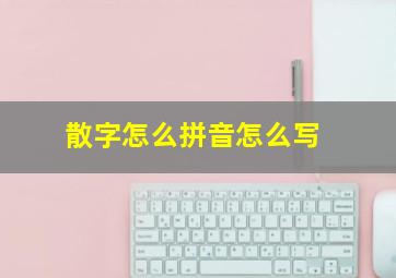 散字怎么拼音怎么写