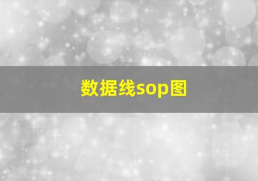 数据线sop图