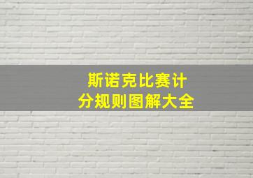 斯诺克比赛计分规则图解大全