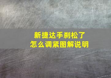 新捷达手刹松了怎么调紧图解说明