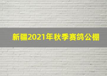 新疆2021年秋季赛鸽公棚