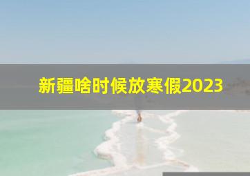 新疆啥时候放寒假2023