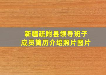 新疆疏附县领导班子成员简历介绍照片图片