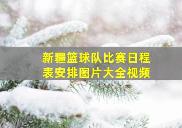 新疆篮球队比赛日程表安排图片大全视频