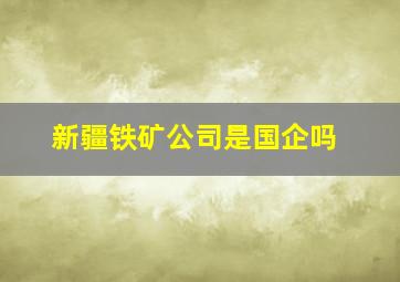 新疆铁矿公司是国企吗