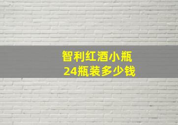 智利红酒小瓶24瓶装多少钱