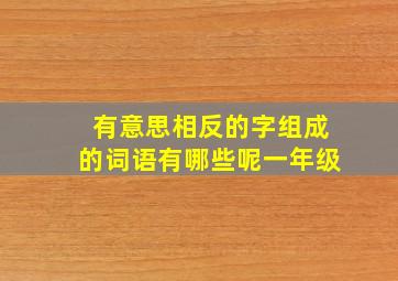 有意思相反的字组成的词语有哪些呢一年级