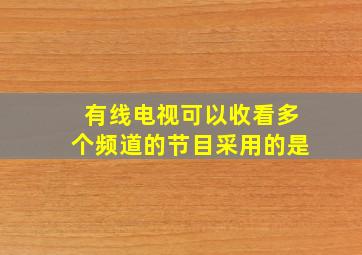 有线电视可以收看多个频道的节目采用的是