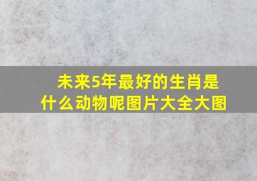 未来5年最好的生肖是什么动物呢图片大全大图