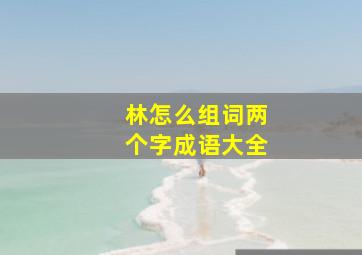 林怎么组词两个字成语大全