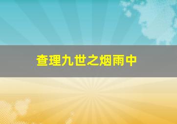 查理九世之烟雨中