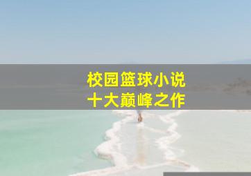 校园篮球小说十大巅峰之作