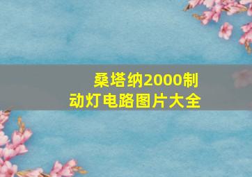 桑塔纳2000制动灯电路图片大全