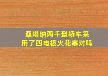 桑塔纳两千型轿车采用了四电极火花塞对吗