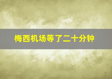 梅西机场等了二十分钟