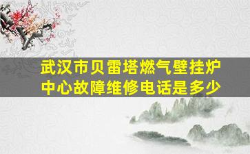 武汉市贝雷塔燃气壁挂炉中心故障维修电话是多少