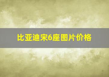 比亚迪宋6座图片价格