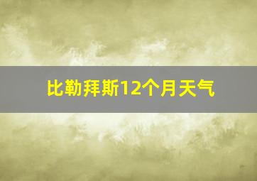 比勒拜斯12个月天气