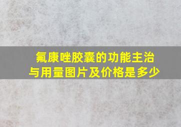 氟康唑胶囊的功能主治与用量图片及价格是多少