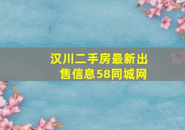 汉川二手房最新出售信息58同城网