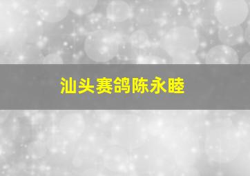 汕头赛鸽陈永睦