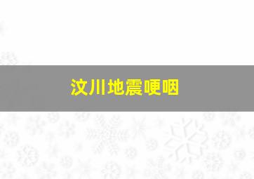 汶川地震哽咽