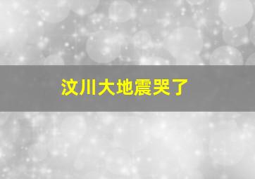 汶川大地震哭了