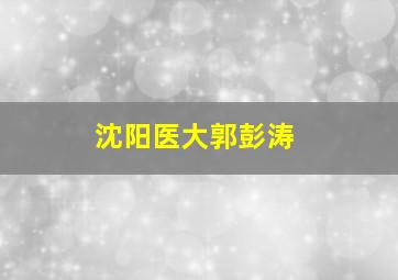 沈阳医大郭彭涛