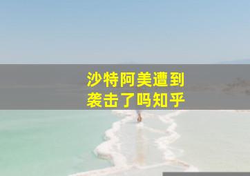 沙特阿美遭到袭击了吗知乎