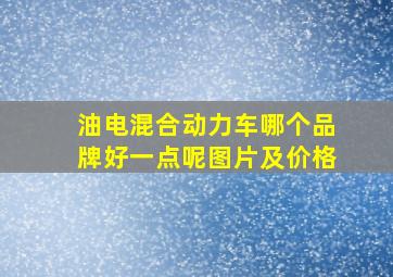 油电混合动力车哪个品牌好一点呢图片及价格