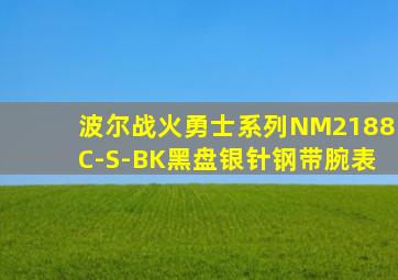 波尔战火勇士系列NM2188C-S-BK黑盘银针钢带腕表