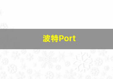 波特Port