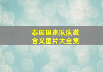 泰国国家队队徽含义图片大全集