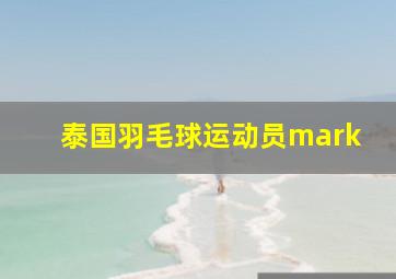 泰国羽毛球运动员mark