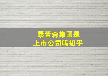 泰普森集团是上市公司吗知乎