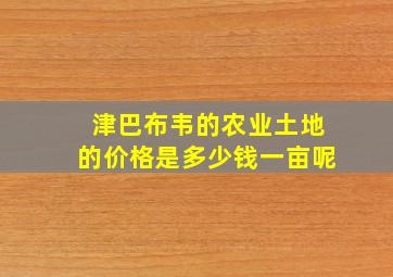 津巴布韦的农业土地的价格是多少钱一亩呢