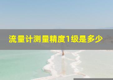 流量计测量精度1级是多少