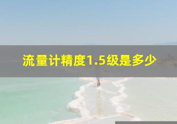 流量计精度1.5级是多少