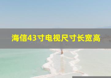 海信43寸电视尺寸长宽高