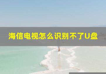 海信电视怎么识别不了U盘