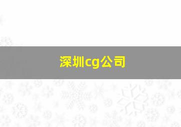 深圳cg公司