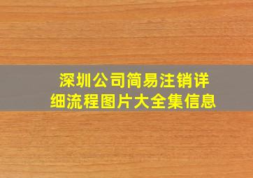 深圳公司简易注销详细流程图片大全集信息