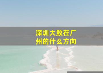 深圳大致在广州的什么方向