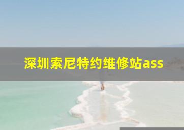 深圳索尼特约维修站ass