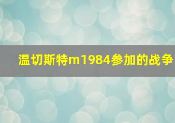 温切斯特m1984参加的战争