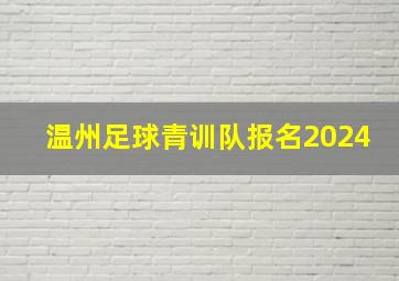 温州足球青训队报名2024