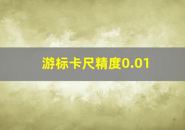 游标卡尺精度0.01